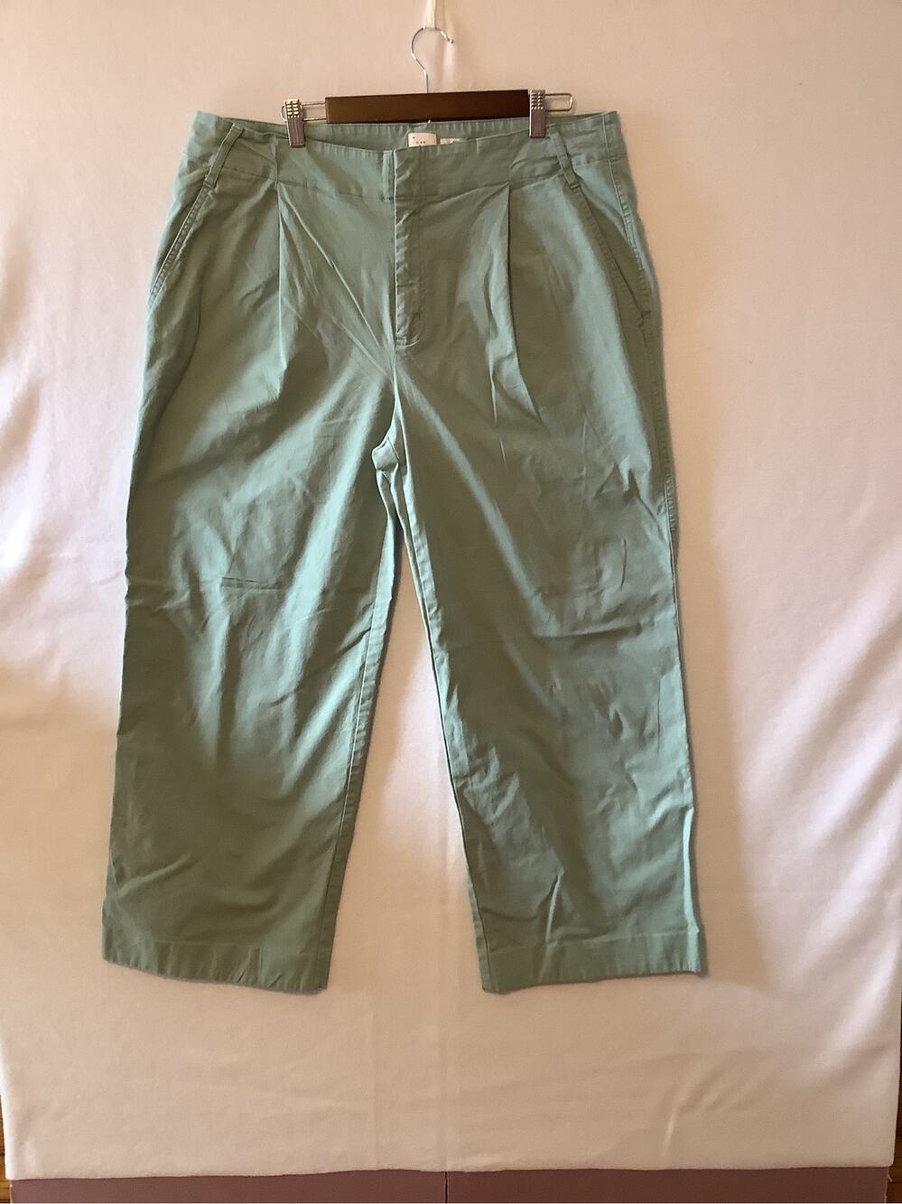 Women's - A New Day - Light Green Wide Leg Jeans Size 16  39x29 - Preowned (649)
